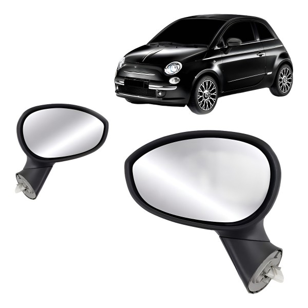Retrovisor Fiat 500 2008 2009 2010 2011 2012 Eletrico
