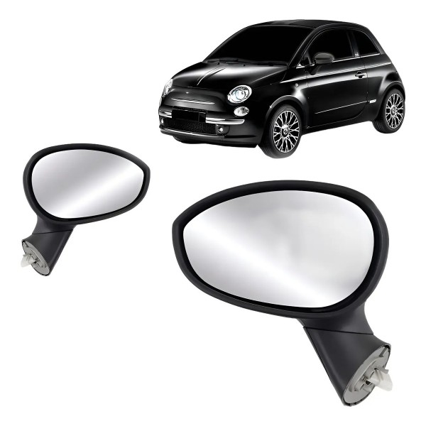 Retrovisor Fiat 500 2008 2009 2010 2011 2012 Eletrico