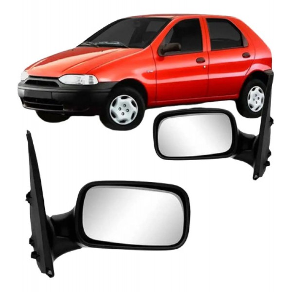 Par Retrovisor Palio 4 Portas 1996 97 98 A 2000 Sem Controle