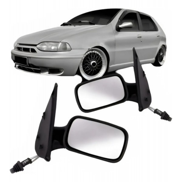 Jogo Retrovisor Palio 2 Portas 1996 97 98/2000 Com Controle