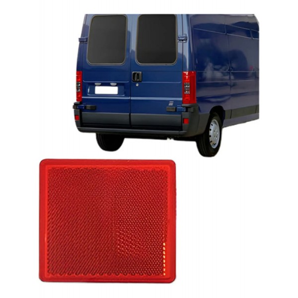 Refletor Parachoque Traseiro Ducato 1998 1999 A 2014 Ld/le Vermelho