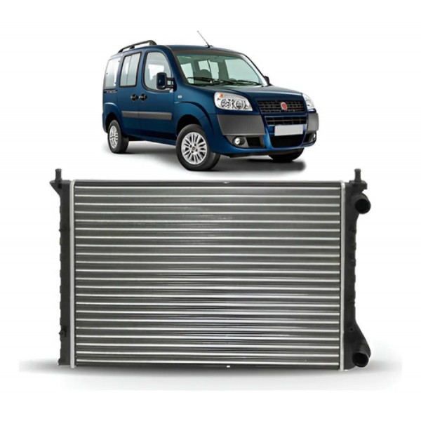 Radiador Doblo 2001 A 2011 1.3 S/ar Manual S/reservatorio