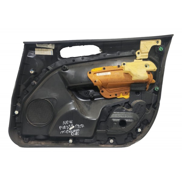 Forro Porta Dianteira Esquerda New Fiesta Mexicano 2014/2019 Preto