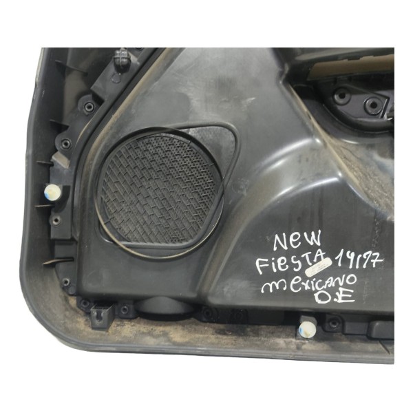 Forro Porta Dianteira Esquerda New Fiesta Mexicano 2014/2019 Preto