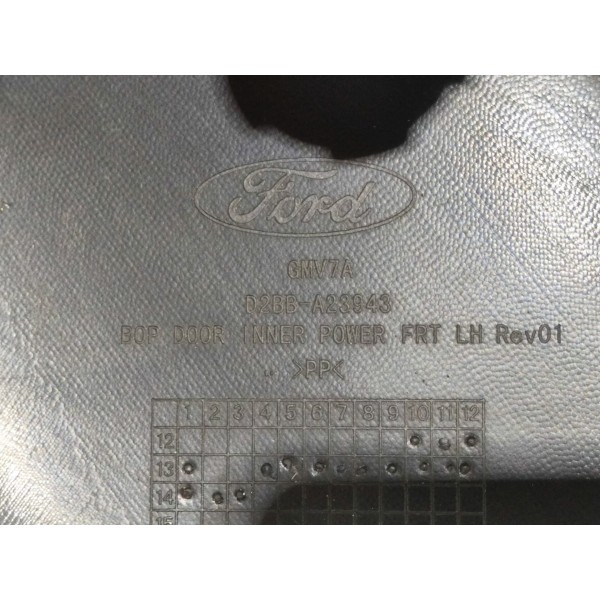 Forro Porta Dianteira Esquerda New Fiesta Mexicano 2014/2019 Preto