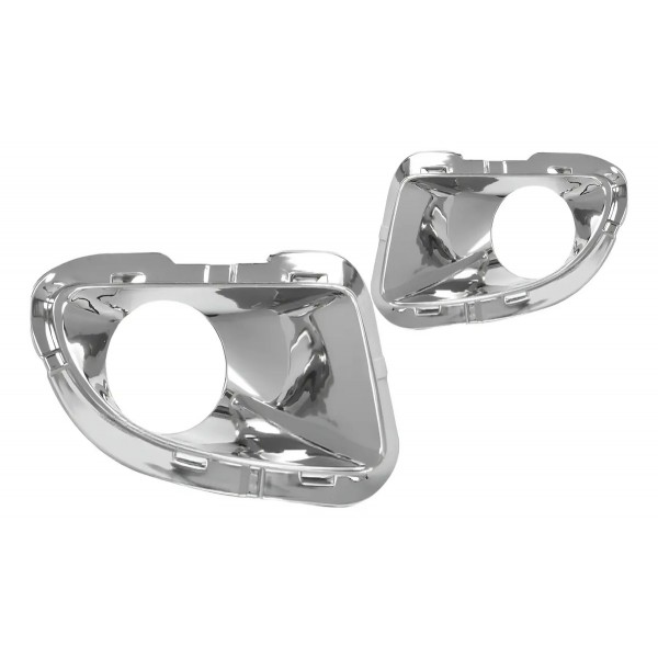 Par Moldura Milha Punto 07 2008/2012 Cromada Com Furo Oferta Cromado Ambos Os Lados