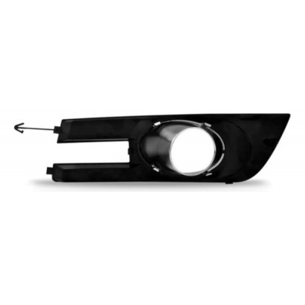 Moldura Milha Stilo 2008 2009 2010 2011 2012 Com Furo Prata