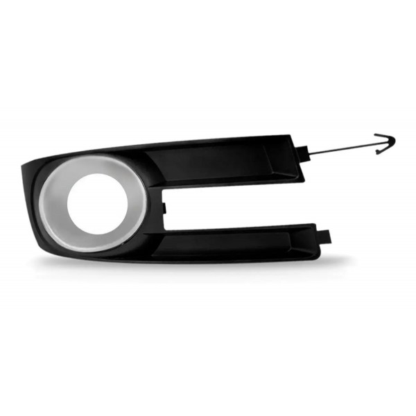 Moldura Milha Stilo 2008 2009 2010 2011 2012 Com Furo Prata