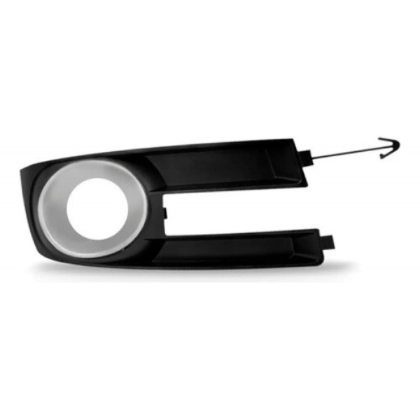 Moldura Milha Stilo 2008 2009 2010 2011 2012 Com Furo Prata