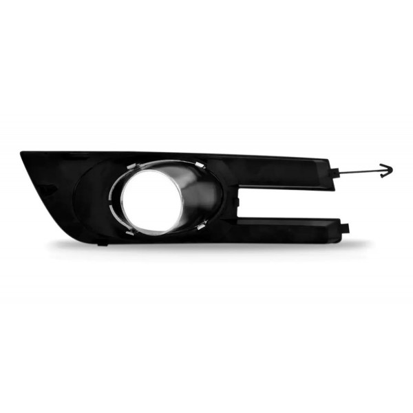 Moldura Milha Stilo 2008 2009 2010 2011 2012 Com Furo Prata