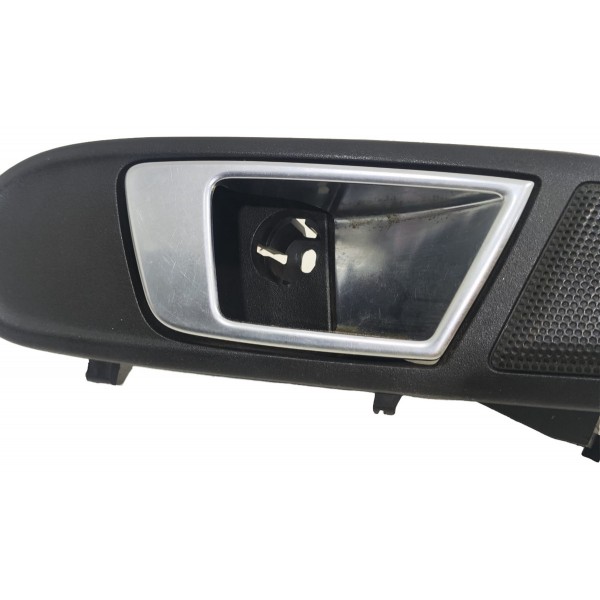 Maçaneta Interna Dianteira Direita New Fiesta 2014 A 2017 Cromada Dianteira