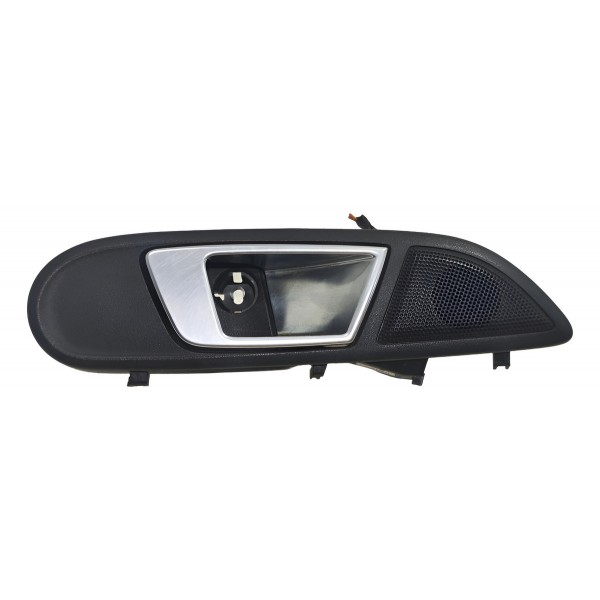 Maçaneta Interna Dianteira Direita New Fiesta 2014 A 2017 Cromada Dianteira