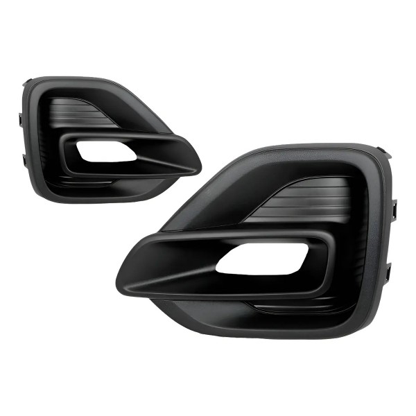 Par Moldura Milha Pulse 2021 2022 2023 Com Furo Preto