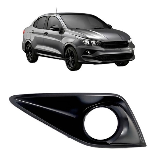 Moldura Milha Cronos 2017 2018 2019 2020 Preto Mega Desconto