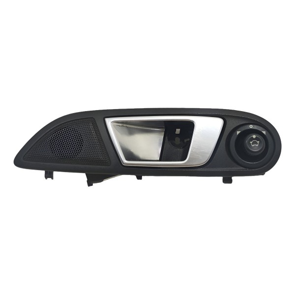 Maçaneta Interna Dianteira Esquerda New Fiesta 2014 A 2017 Cromado Dianteira