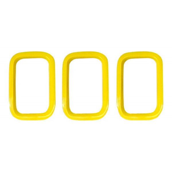 Moldura Grade Frontal Uno Sporting 2011 A 2014 Amarelo Amarelo