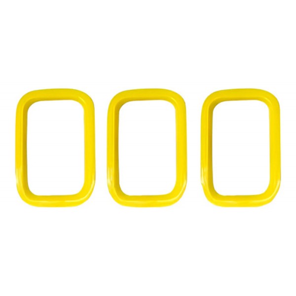 Moldura Grade Frontal Uno Furgão Endurance 11 A 14 Amarelo Amarelo