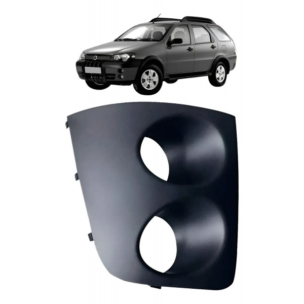 Moldura Farol Milha Palio Adventure 2004 A 2008 Com Furo