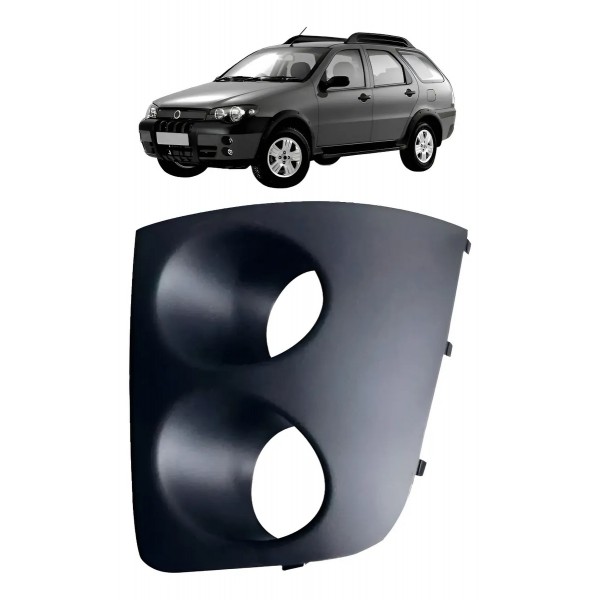 Moldura Farol Milha Palio Adventure 2004 A 2008 Com Furo