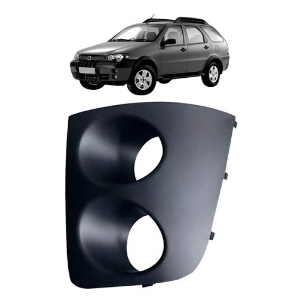 Moldura Farol Milha Palio Adventure 2004 A 2008 Com Furo
