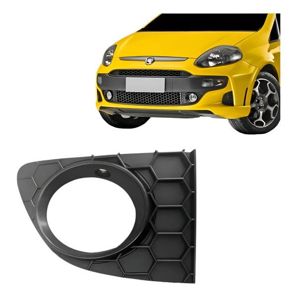 Moldura Farol Milha Punto 2013 14 15 2016 Colmeia Com Furo