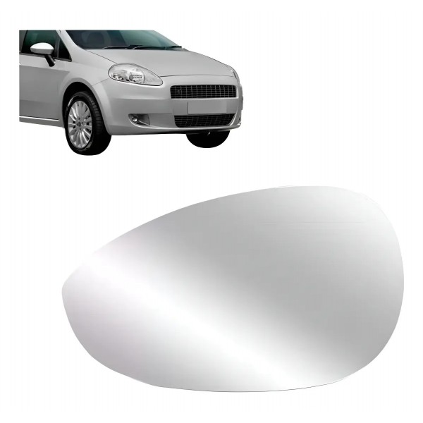 Lente Retrovisor Punto 2007 08 09 10 11 12 13 14 15 16 2017 Direito Passageiro
