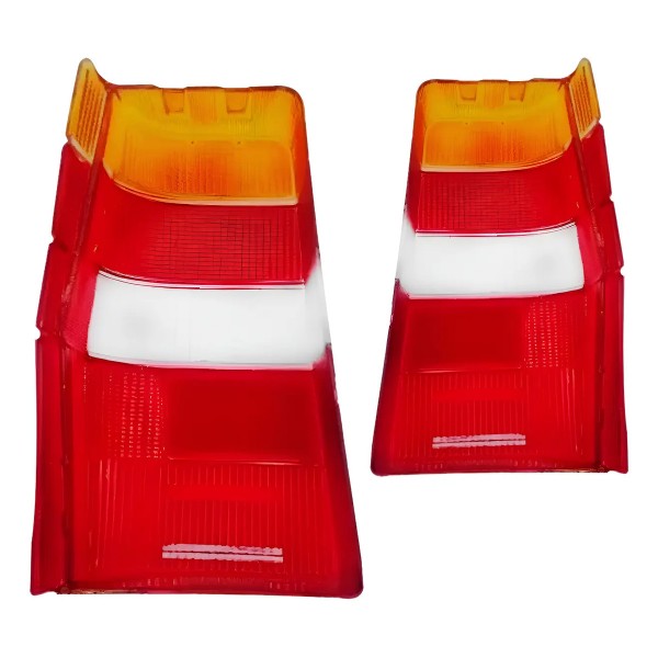 Par Lente Lanterna Traseira Fiorino 1986/97 Tricolor Oferta Tricolor