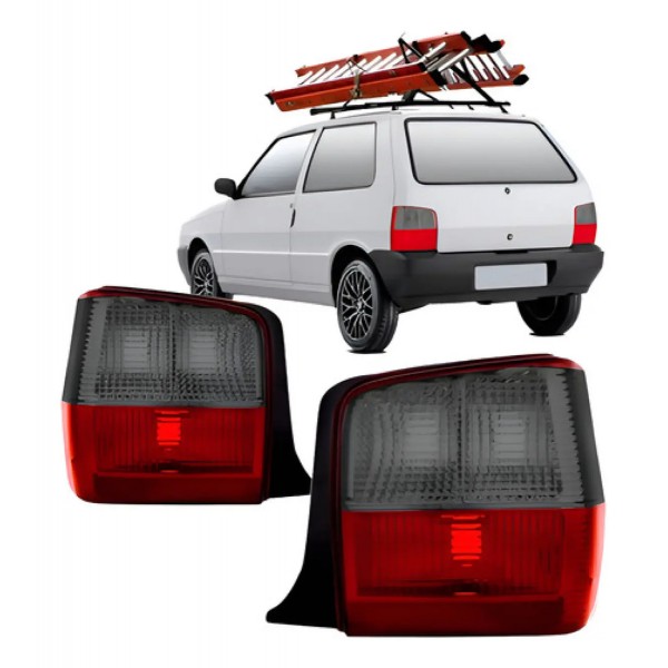 Par Lanterna Traseira Uno 2004 2005 2006 07 08 09 2010 Fume