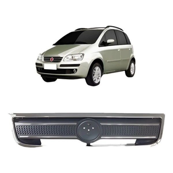 Grade Radiador Idea 2005 A 2010 C/friso Cromado
