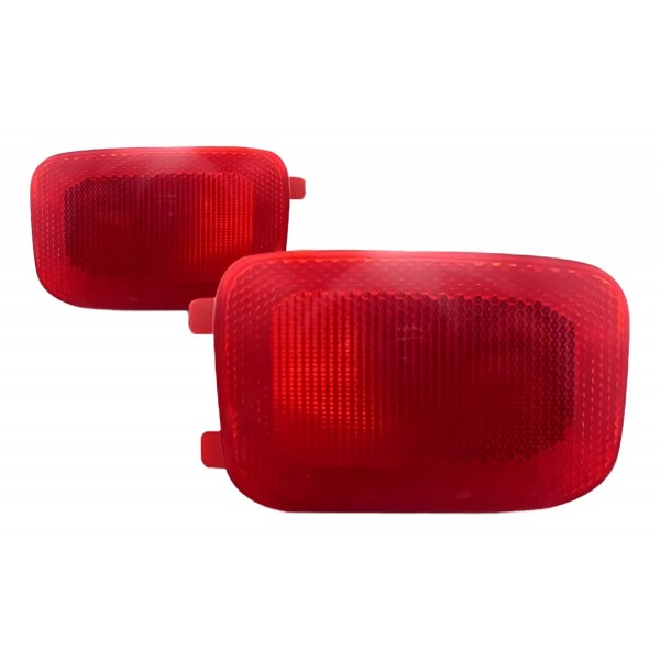 Par Lanterna Refletor Traseiro Uno 2011 12 13 2014 Vermelha Ambos Lados Vermelho