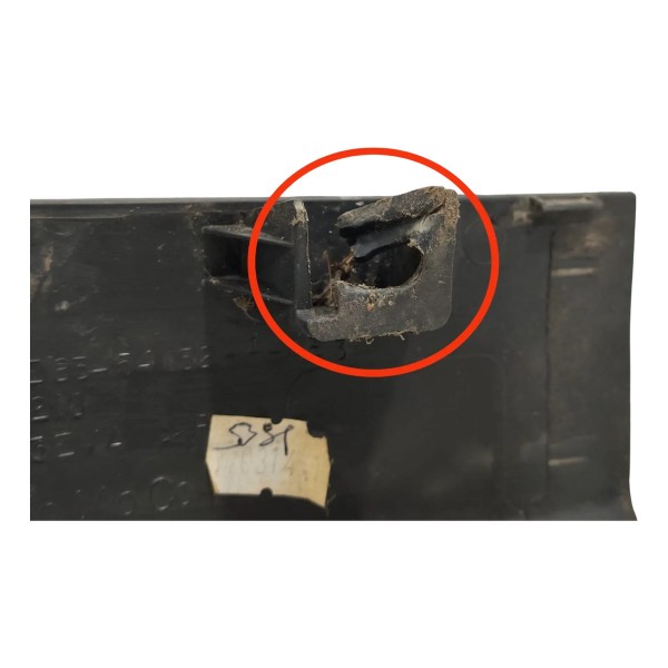 Soleira Porta Traseira Direita New Fiesta 2011/2017 Avaria Preto C/ Detalhe