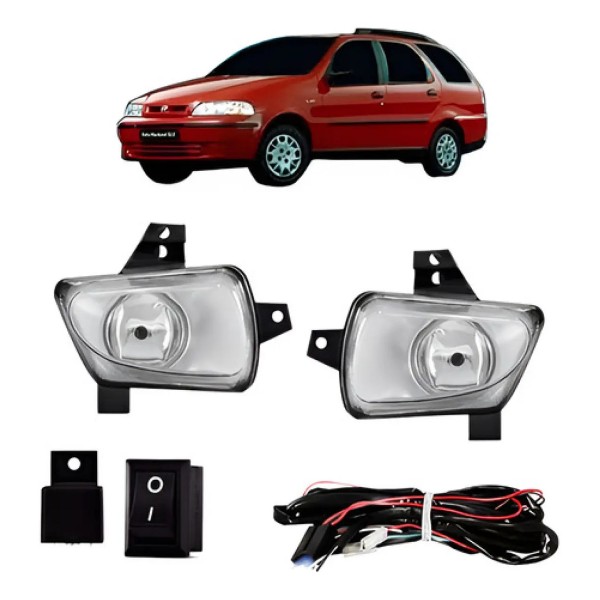 Kit Farol De Milha Palio Siena Strada 1997 1998 1999 2000