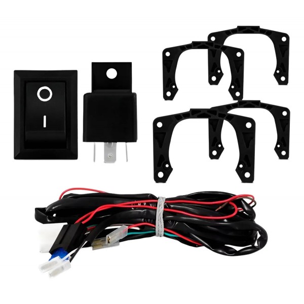 Kit Farol Milha Neblina Palio Strada Adventure G3 2004/2008 Transparente