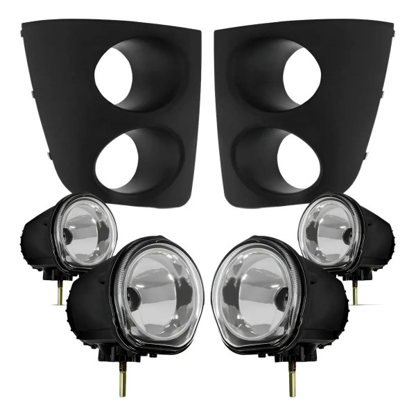 Kit Farol Milha Neblina Palio Strada Adventure G3 2004/2008 Transparente