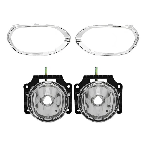 Kit Farol Auxiliar Aux Toro 2016 17 2018 Moldura Cromada Transparente