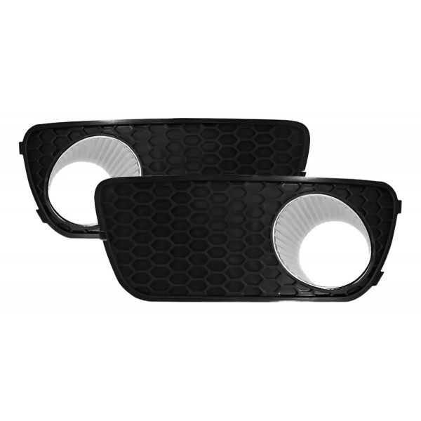Kit Farol Neblina Milha Palio 04 /10 Com Grade Copo Cromado Transparente