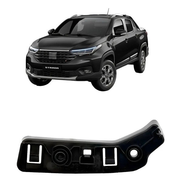 Guia Parachoque Dianteiro Para Fiat Strada 2020 2021 A 2023