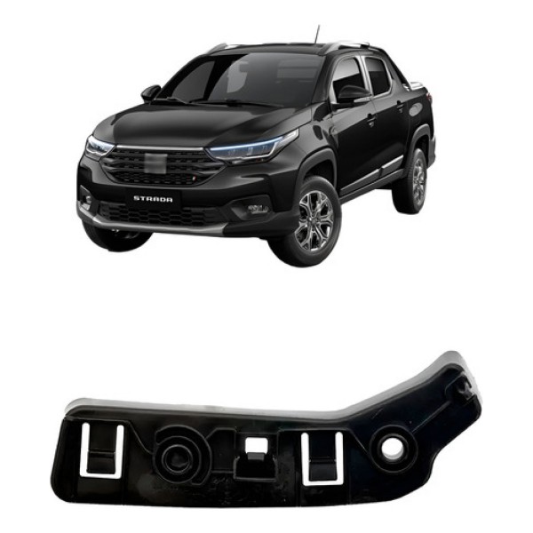 Guia Parachoque Dianteiro Para Fiat Strada 2020 2021 A 2023