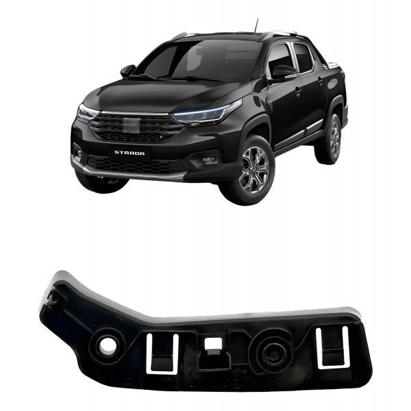 Guia Parachoque Dianteiro Para Fiat Strada 2020 2021 A 2023