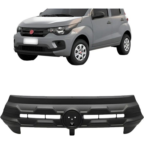 Grade Radiador Mobi 2016 2017 2018 Texturizada Preto