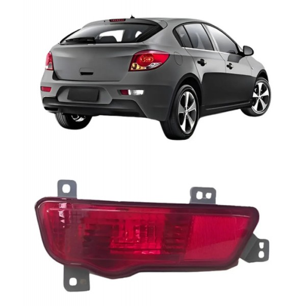 Refletor Cruze 2011 A 2016 Hatch Vermelho Cristal
