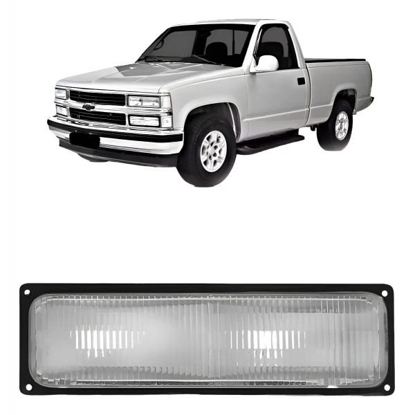 Lanterna Dianteira Silverado 1993 A 2004 Cristal Inferior
