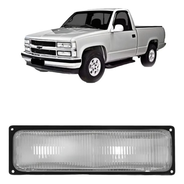 Lanterna Dianteira Cristal Inferior Silverado 1993 A 2004