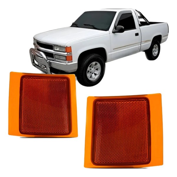 Par Lanterna Dianteira Âmbar Silverado 1993 A 2004 S/ Funç