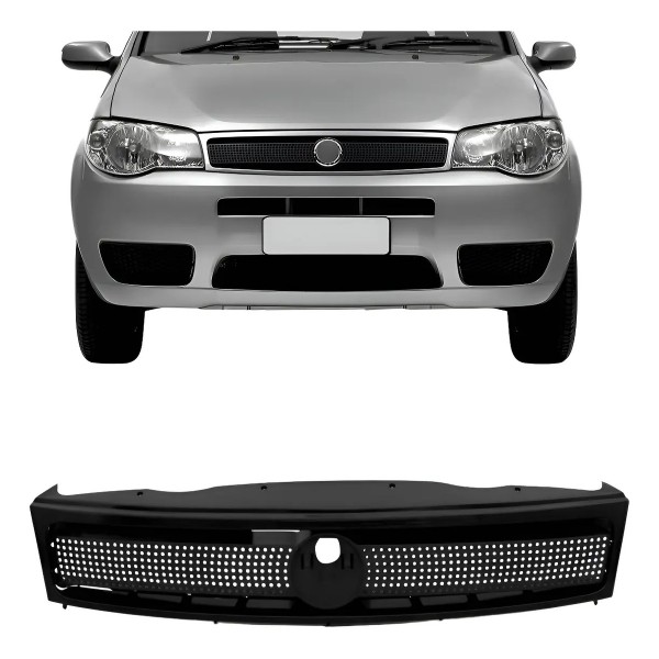 Grade Radiador Palio 2004 2005 2006 A 2011 Zoião Preto Preto