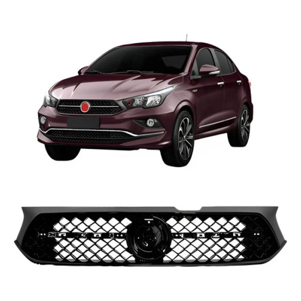Grade Radiador Cronos 1.8 At 2018 2019 2020 Cor Preta Preta