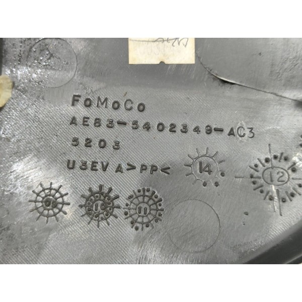 Moldura Inferior Soleira Esquerdo New Fiesta 2011 A 2019 Preto