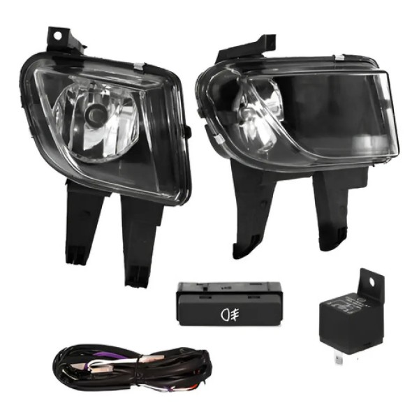 Kit Farol Milha Auxiliar Neblina Celta Prisma 2007 À 2010.