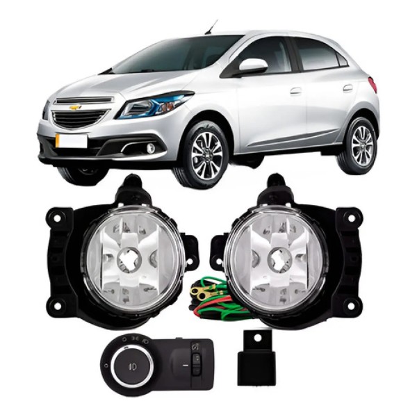 Kit Farol Milha Auxiliar Neblina Onix 2012 À 2014