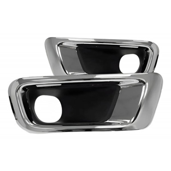 Kit Farol Auxiliar S10 Ls Lt Ltz 2012 À 2016 Moldura Cromad